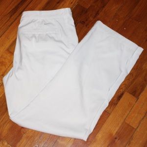 White Nike Dri-Fit Golf Pants